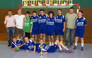 Coupe de l'Eure :les -15 et leurs coachs